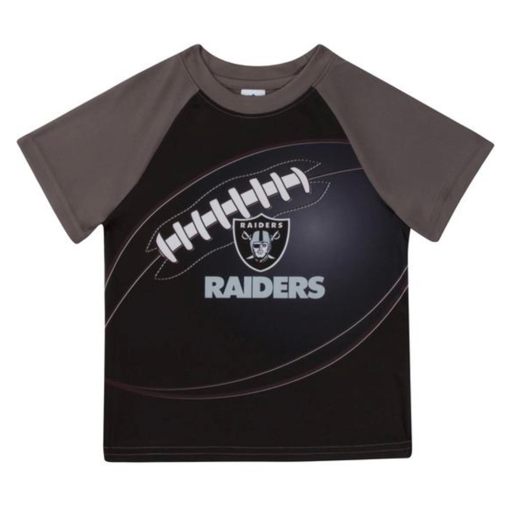 Las Vegas Raiders Boys Short Sleeve Tee Shirt